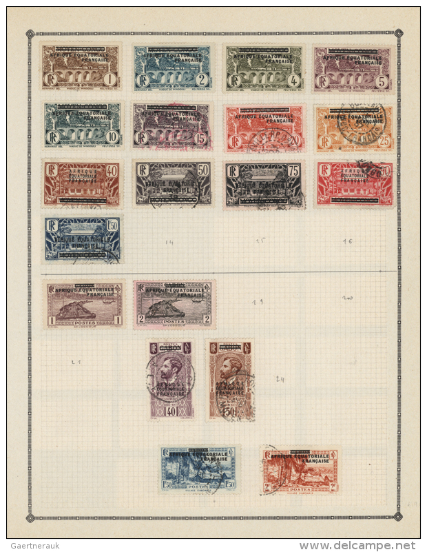 1890/1960 (ca.), Used And Mint Collection Of Aprx. 40 Different Countries In An Y&amp;T Album, Comprising Many... - Collections