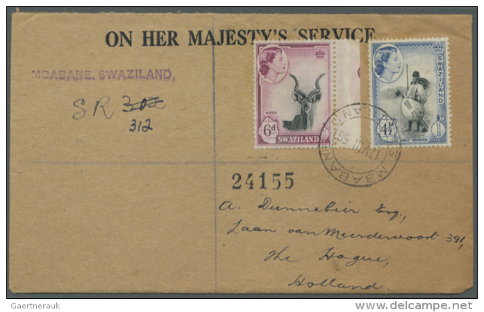 1937/1980 (ca.), Accumulation From SWAZILAND, LESOTHO And Some South African HOMELANDS With Approx. 70 Covers/FDC... - Autres & Non Classés