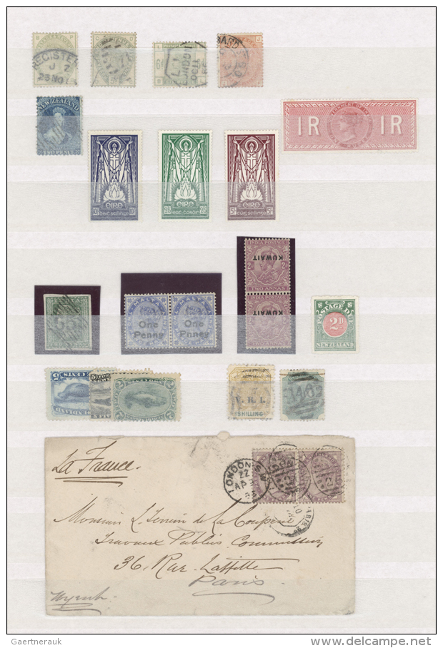 1855/1940 (ca.), GB And Mainly Colonies, Accumulation Of Apprx. 150 Stamps, E.g. GB SG 163, 192/94 Used... - Autres & Non Classés