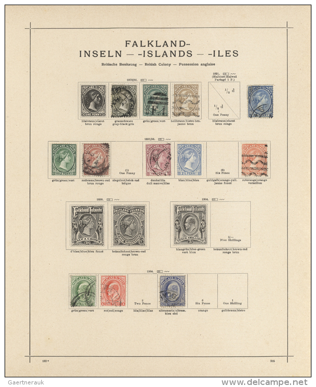1850/1930 (ca.), British America (mainly Caribbean) And British Oceania, Used And Unused Collection On Ancient... - Autres & Non Classés
