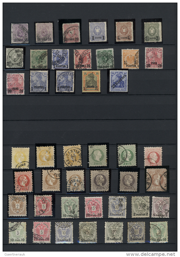 1870/1950 (ca.), Used And Mint Collection/accumulation In A Stockbook, Comprising German, Austrian, French,... - Autres & Non Classés