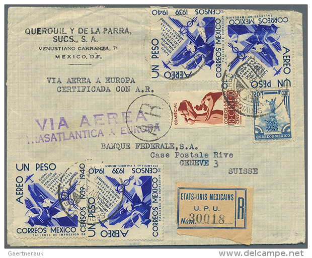 1928/40 (ca.), Lot Of Ca. 24 Airmail-letters Incl. Some First Flights "Premier Vuelo" And Censored Mail. (D) - Autres - Amérique