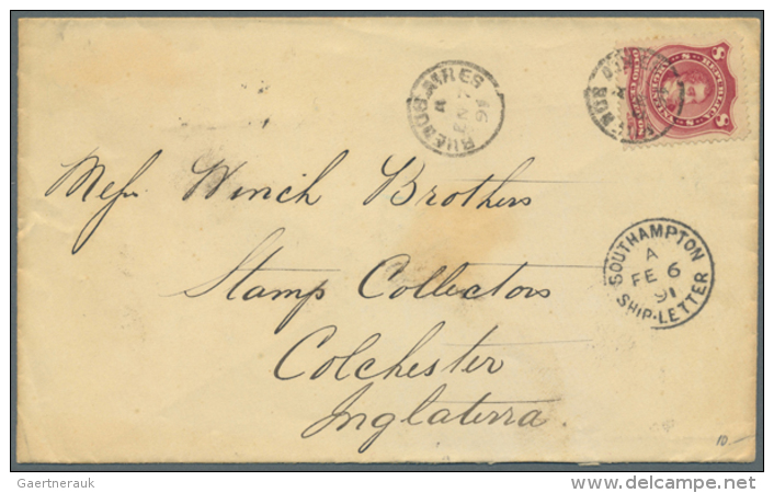 1875/1970, Lot Of Ca. 250 Letters And Postal Stationery, I.a. Peru 10 C 1875 On Folded Local Letter In Lima, LAMTI... - Autres - Amérique