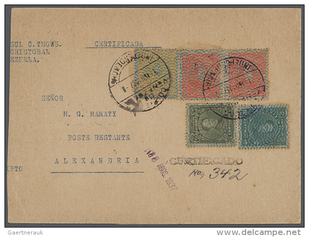 1868/1947, Lot With 34 Letters, Cards And Postal Stationaries, All From South America With E. G. Argentinia,... - Autres - Amérique