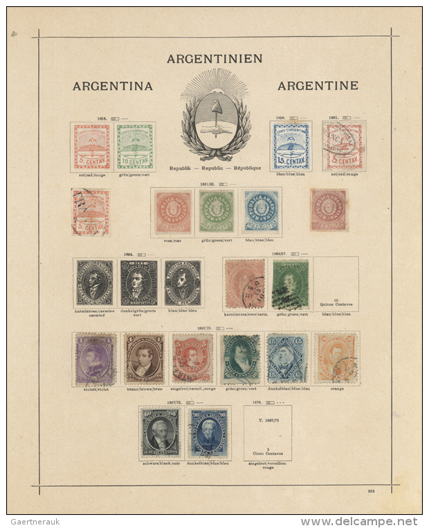 1843/1930, Used And Unused Collection In An Ancient Schaubek Album, Sligthly Varied Condition, Showing Especially A... - Autres - Amérique