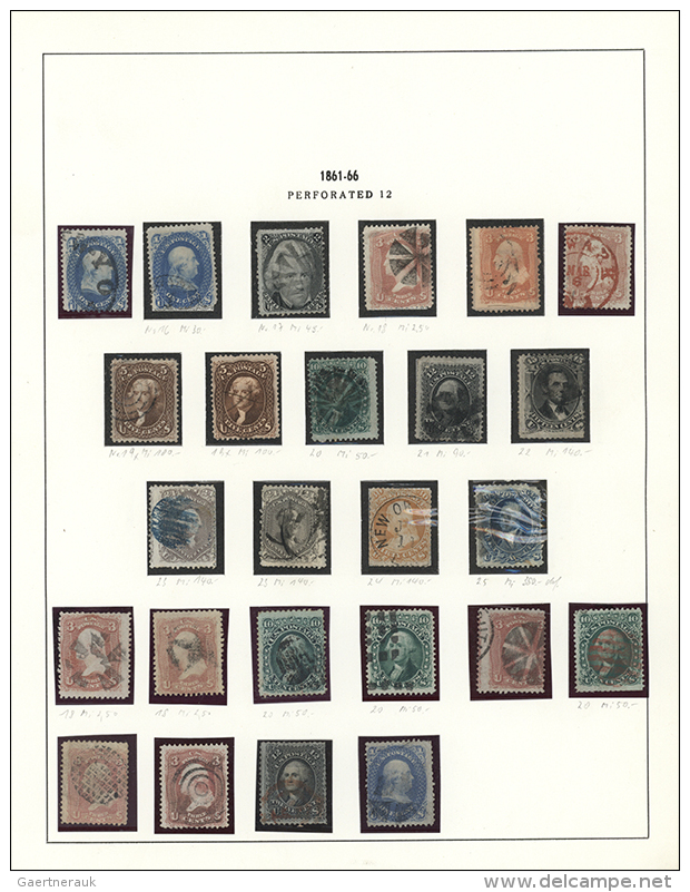 1857/2000, North America, Collection With United States Of America In Four Illustrated Albums And On Selfmade... - Autres - Amérique