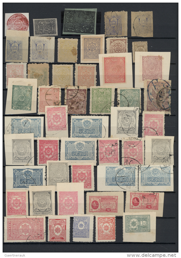 1875/1935 (ca.), Collection/accumulation In A Stockbook, Comprising E.g. A Good Part Afghanistan, Korea, Egypt,... - Autres & Non Classés