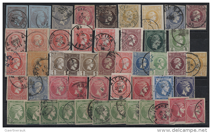 1850/1900 (ca.), Used Accumulation On Stockcards, Comprising 11 Triangulars Cape Of Good Hope, A Nice Selection... - Autres & Non Classés