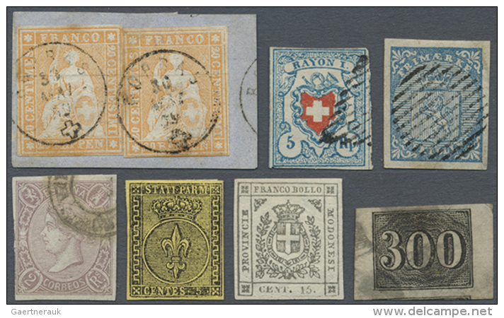 1850/1912 (ca.), Lot Of 69 Stamps Of Classic And Semi-classic Period, Slightly Varied Condition, E.g. Scandinavia,... - Autres & Non Classés