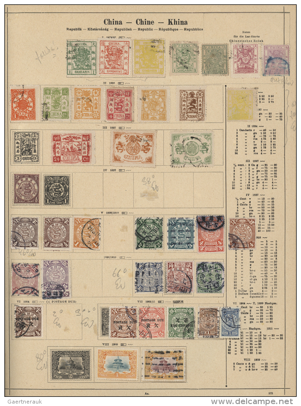 1850/1920 (ca.), Used And Mint Collection In An Ancient Schaubek Album, Comprising European And Overseas Countries... - Autres & Non Classés