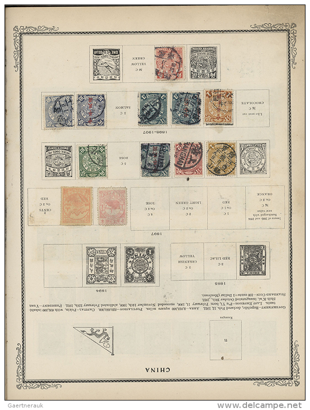 1850/1920 (ca.), An Old-fashioned Collection In A Scott Junior Album, Which Contains Only Classic Ans Semiclassic... - Autres & Non Classés