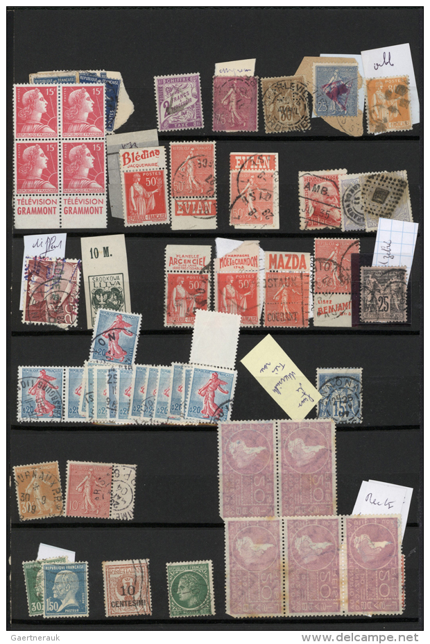 1850/1950 (ca.), Miscellaneous Lot Of Apprx. 1.200/1.500 Stamps Category "odds And Circumstances" Showing... - Autres & Non Classés