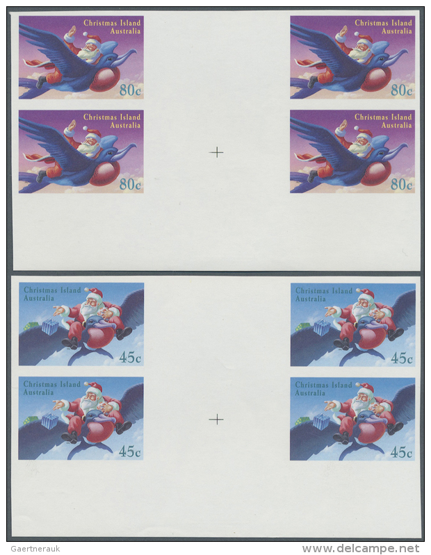1995, Special Lot Of Christmas Series Containing In All 76 Imperforated Stamps Including 8 Horizontal Gutter Pairs... - Autres & Non Classés
