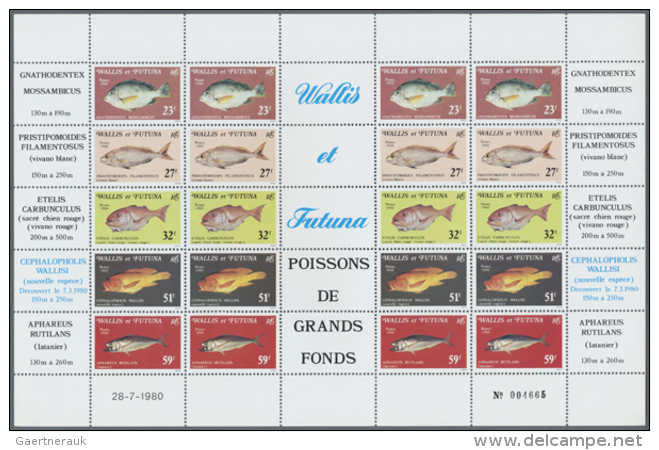 1979/1986, U/m Assortment Of Different Complete Sheets Of 10 Resp. Se-tenant Sheets Incl. Nice Thematics Like... - Vide