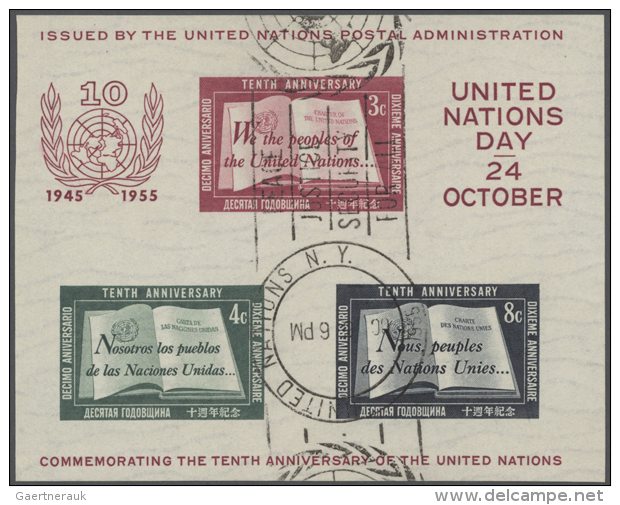 1955/1990 (ca.), Collection Of More Than 800 Entires, Comprising Service Mail And F.d.c., Good Diversity Of... - ONU