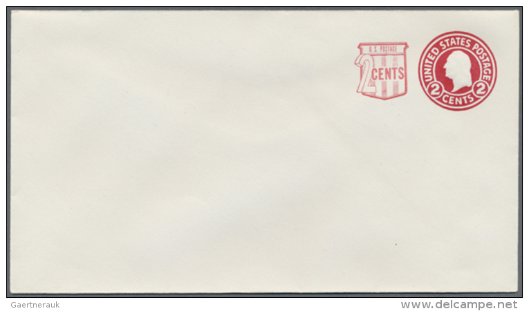 1958, Lot Containing The Following, Different Kinds Of Envelopes 2c + 2c Washington (quantities In Brackets): U537... - Autres & Non Classés