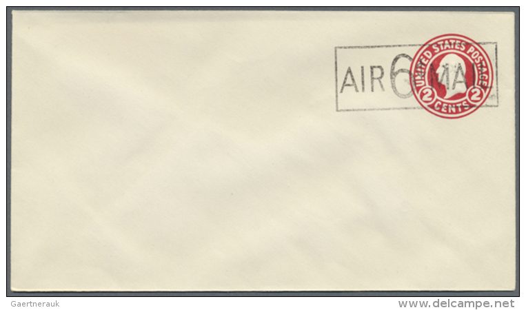 1945, Lot Containing 257 Airmail Envelopes 6c On 2c Carmine Washington, All Unused. (Scott Cat. Value $4,112) (R) - Autres & Non Classés