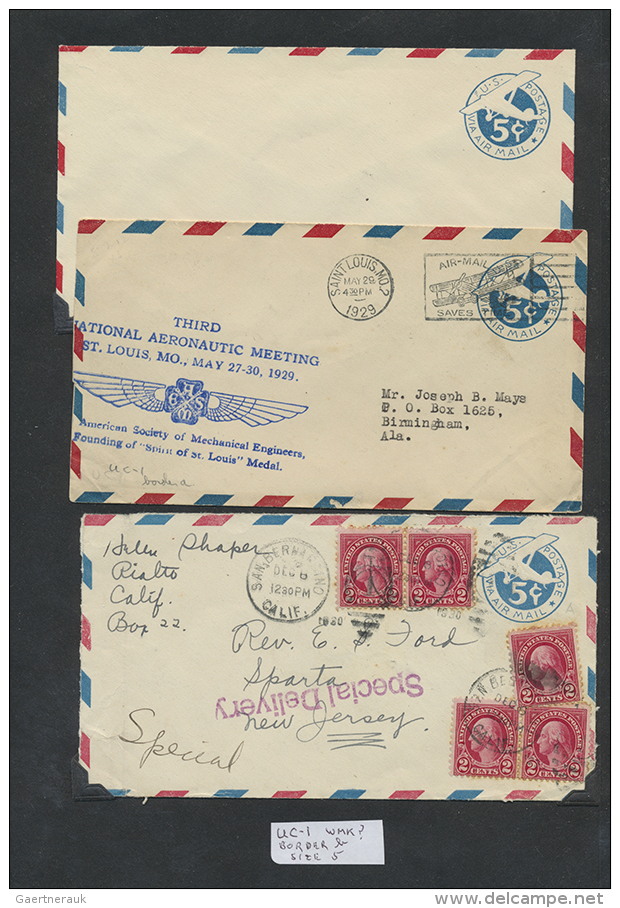1929/1991 (ca.), Specialised Collection Of Apprx. 250 Unused/used/c.t.o. Airmail Envelopes And Letter Sheets,... - Autres & Non Classés
