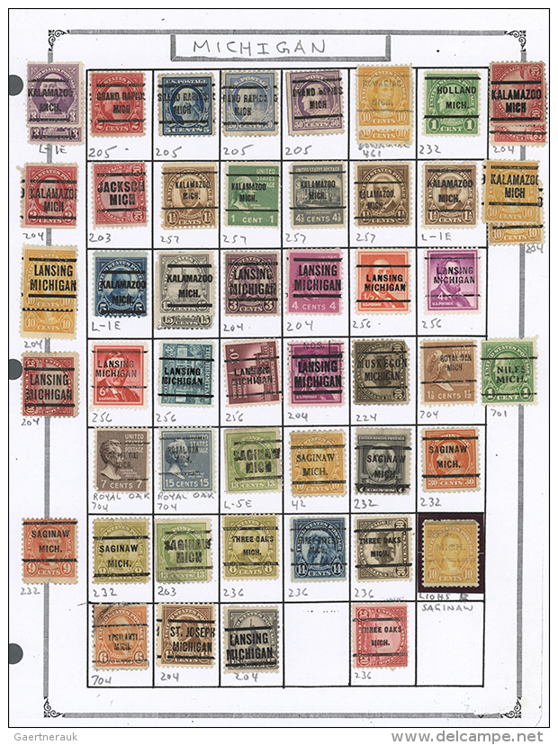 1920/1970 (ca.), Collection Of Apprx. 2.000 Precancels, Neatly Sorted To States In An Album (R) - Autres & Non Classés