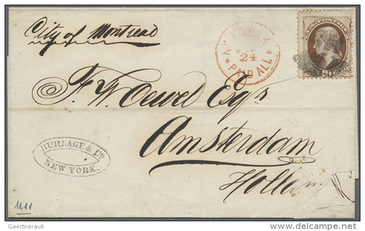 1865/1970, Over 200 Letters And Postal Stationeries With Many Issues Used Abroad, Mainly From America To Egypt,... - Autres & Non Classés