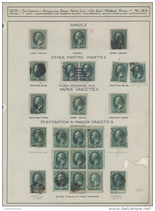 1857/1879, Specialised Assortment, Comprising Scot No. 6b Unused/unobliterated (cut Into) And More Than 70 Stamps... - Autres & Non Classés