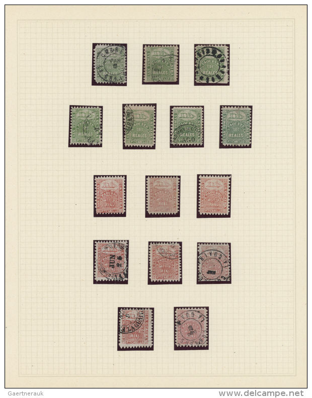 1864/1869, Collection Of 48 Stamps, Collected Severalfold/specialised On Album Pages, Showing 22 Stamps Of Todd And... - Venezuela