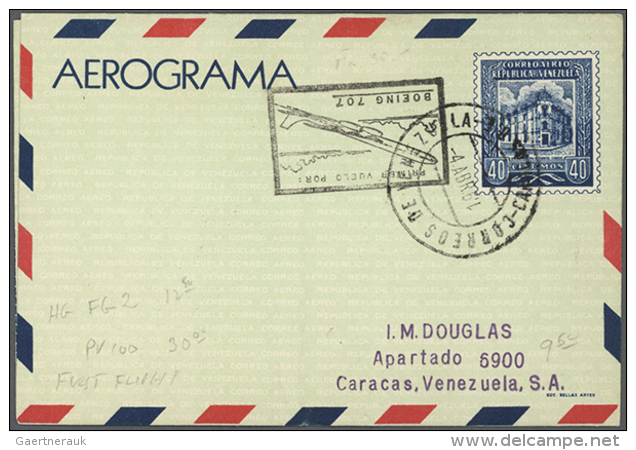 1954/1990 (ca.), AEROGRAMMES: Accumulation With About 280 Unused And Used/CTO Airletters And Aerogrammes Incl. Some... - Venezuela