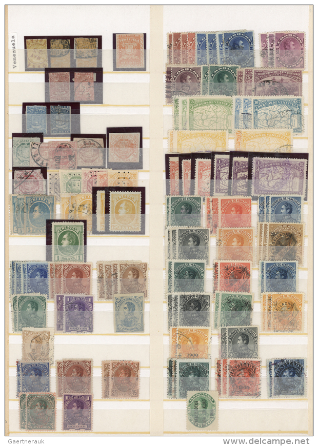 1859/2000, Used And Mint Collection From A Good Section Classic/semiclassic Issues, Neatly Arranged In A Binder And... - Venezuela