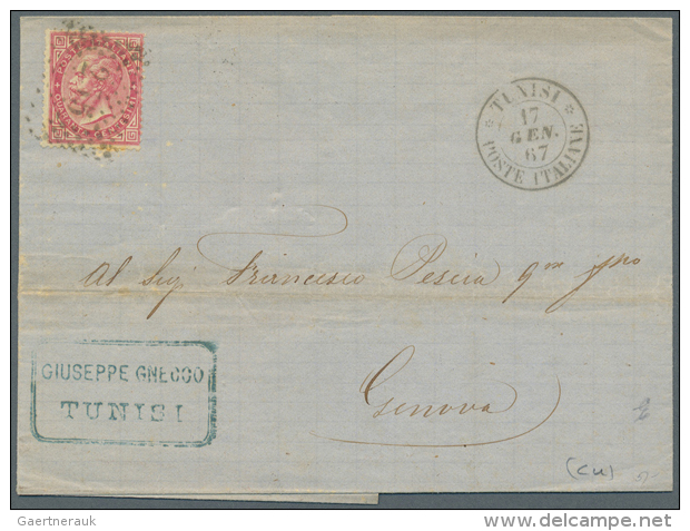 1854 - 1965, Over 230 Covers, PPC And Postal Stationery's Including Two Franked Covers Of The  Italian Post Office... - Tunisie (1956-...)