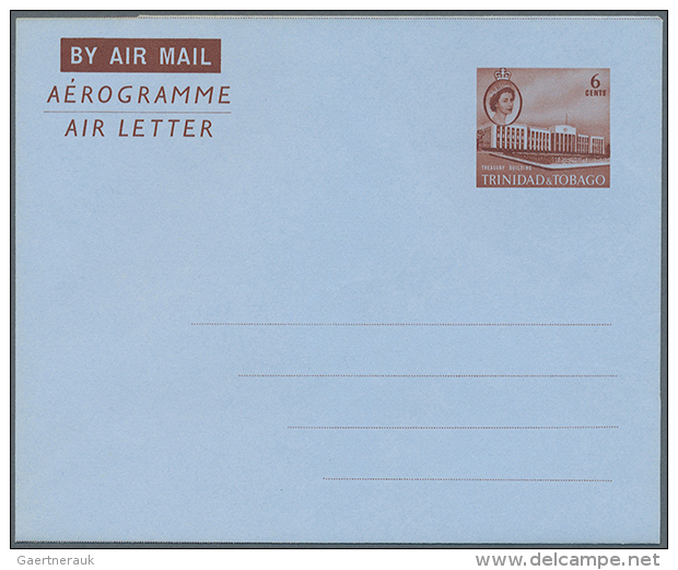 1968/1975 (ca.), Accumulation With About 300 Unused AEROGRAMMES With Many Different Types And Watermarks,... - Trinité & Tobago (1962-...)