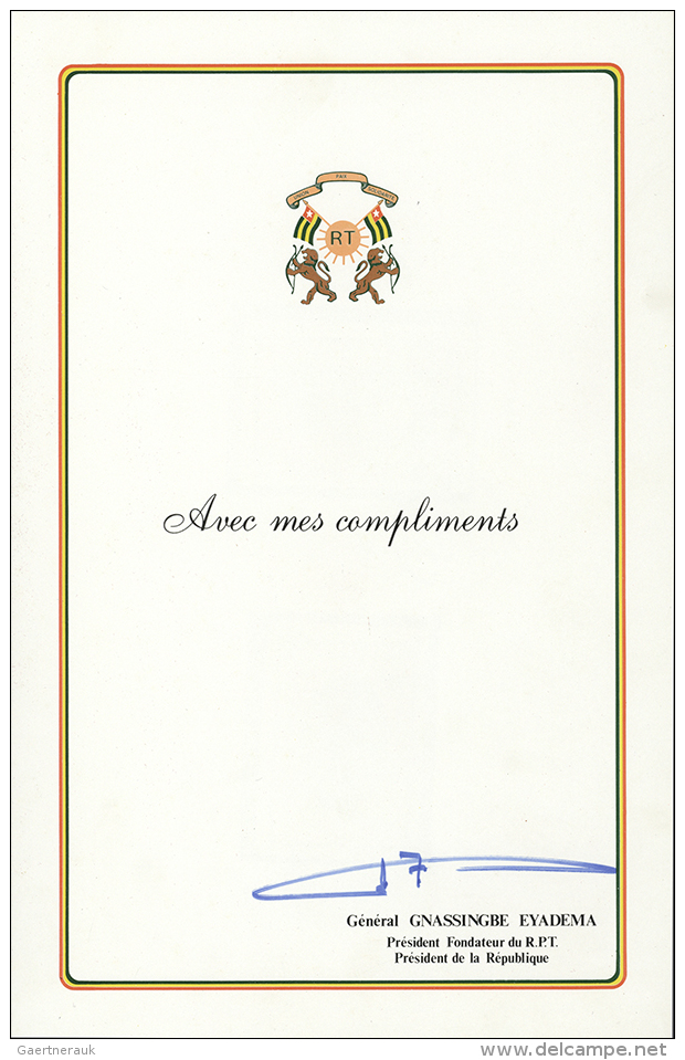 1979/1984, Presentation Book "Republique Togolaise Album Philatelique Souvenir Offert Par Son Excellence Le General... - Togo (1960-...)