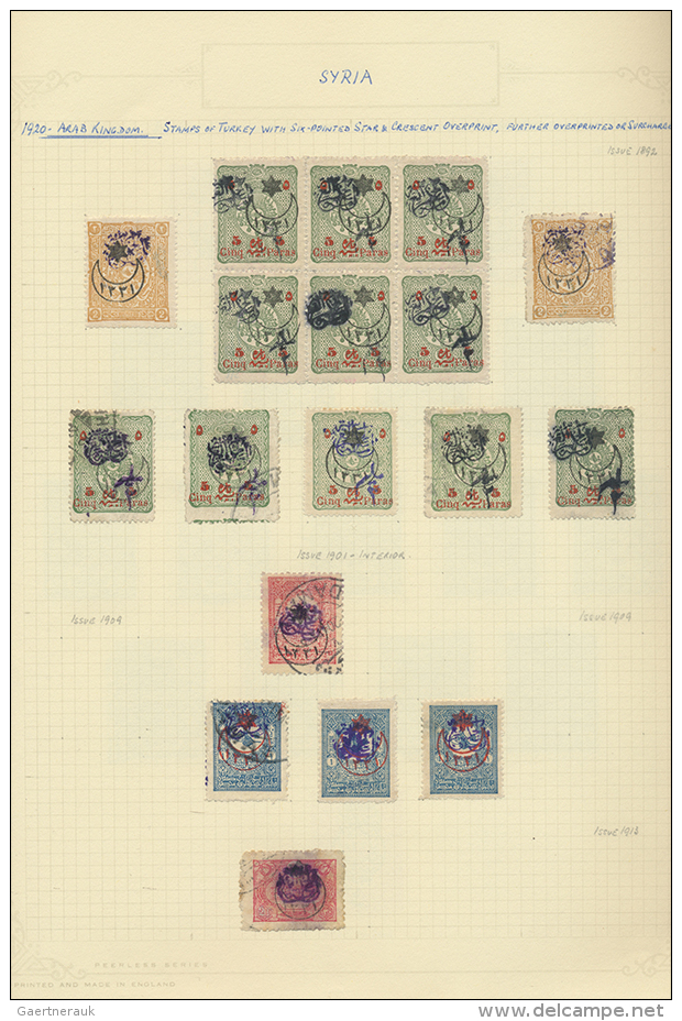 1920/1970, Comprehensive Mint And Used Collection In A Binder, Neatly Arranged On Pages, Showing Especially A... - Syrie