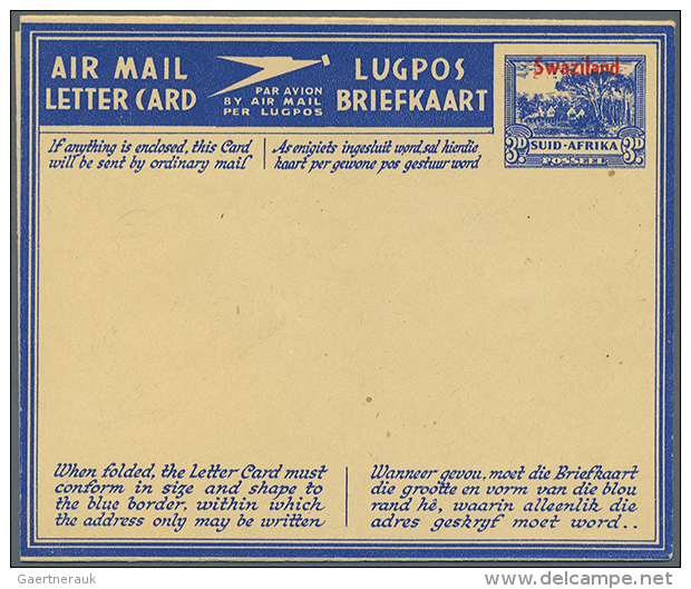 1944/1961 (ca.), Accumulation With About 110 Unused Airletters, AEROGRAMMES And Airmail Lettercards Etc. With... - Autres & Non Classés