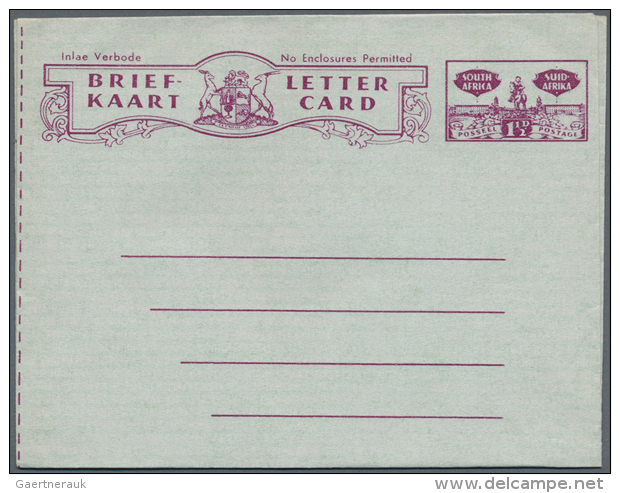 1945/75 (ca.), Duplicated Accumulation Of About 155 Unused Airletters, Aerogrammes And Airmail Lettercards With A... - Autres & Non Classés