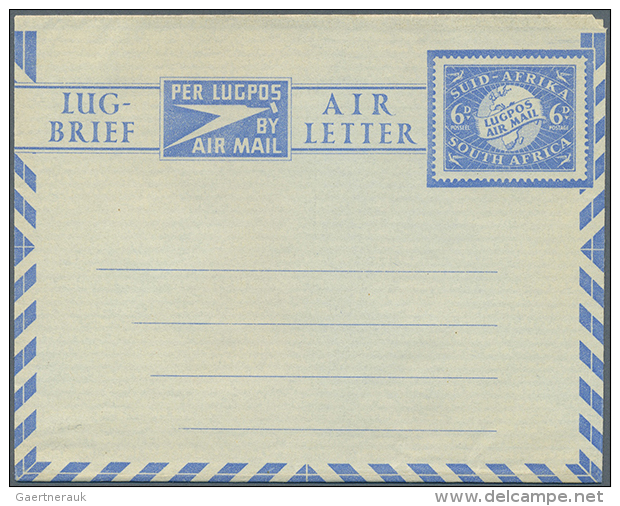 1945/1995 (ca.), Accumulation With About 800 Unused Airletters, AEROGRAMMES And Airmail Lettercards Etc. With... - Autres & Non Classés