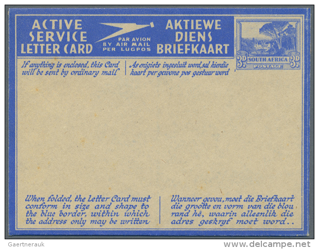 ACTIVE SERVICE LETTERCARDS: 1941/1944 (ca.), Specialised Collection With Ten (!) Different Unused Active Service... - Autres & Non Classés