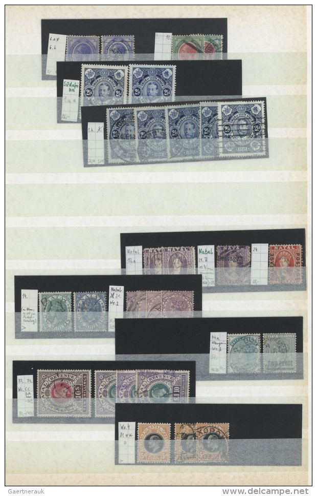 1853/1950 (ca.), South Africa/Area, Mainly Used Collection/assortment On Stockpages, Slightly Varied Condition,... - Autres & Non Classés