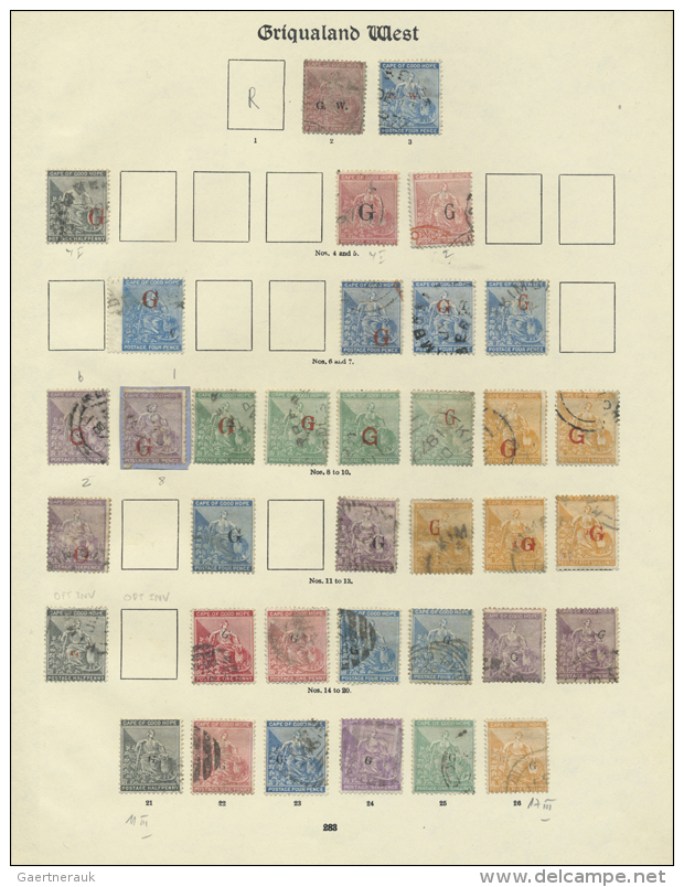 1877/1878, Collection Of 36 Stamps On Album Page, From Nos. 2/3, Following Overprints Showing Some Specialisation... - Autres & Non Classés