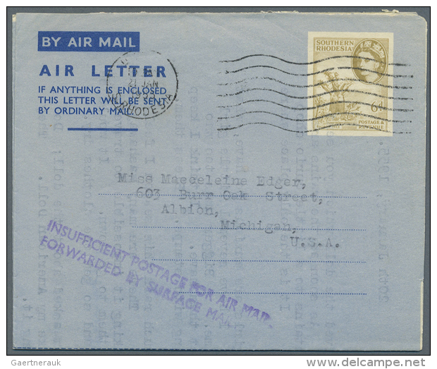 1944/1954 (ca.), Accumulation With About 115 Used/CTO Airletters With Majority In The Early Issues Incl. Many... - Autres & Non Classés