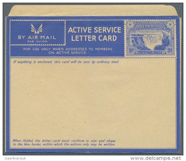 1941/1954 (ca.), Specialised Collection With 16 Different Unused Airletters And Active Service Lettercards With... - Autres & Non Classés