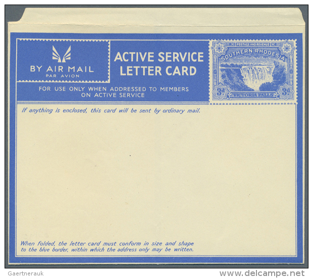 ACTIVE SERVICE LETTERCARDS: 1941/1944 (ca.), Specialised Collection With Seven (!) Different Unused Active Service... - Autres & Non Classés