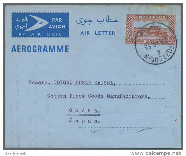 1951/1979 (ca.), Accumulation With About 160 Used/CTO Airletters And AEROGRAMMES (incl. A Few Formular Issues) With... - Soedan (1954-...)