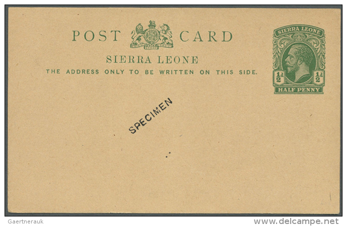 1881/1959, Collection Of 61 Different Unused Stationeries, Comprising Cards, Reply Cards And Envelopes, Types,... - Sierra Leone (1961-...)