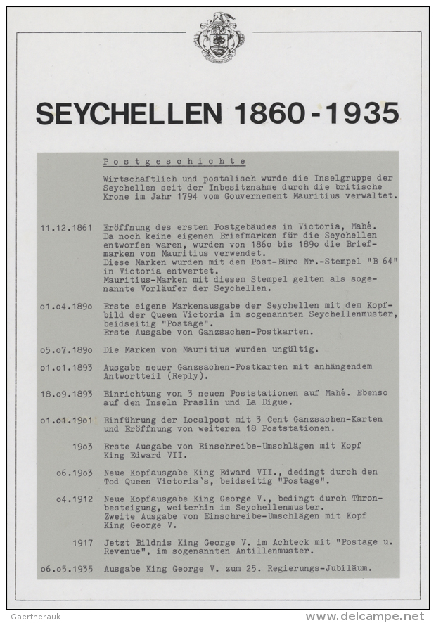 1859/1935: Extraordinary Exhibition Collection On More Than 50 Pages, Starting With A Very Good Part Of Mauritius... - Seychelles (1976-...)