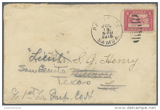 1916/1919, Lot Of Four Better Covers (single Lots), Incl. 1916 Cover American Samoa, Nice Group! (D) - Samoa