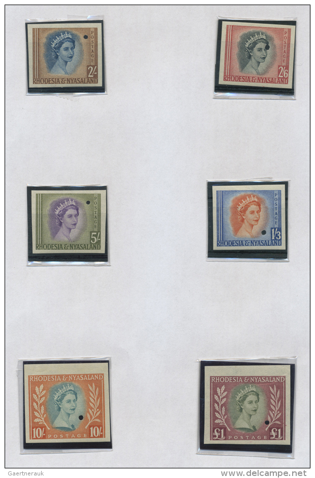 1954/1959 PROOFS: Collection Of Near To 300 Waterlow Proofs Of First Series, Imperforated Mostly, Few Perforated,... - Autres & Non Classés