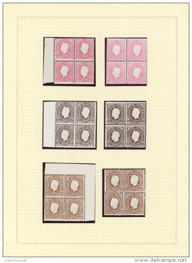 1886/1898, Mint Collection Of Blocks Of Four, Comprising Issues Carlos And Luis Of Mocambique, Lourenco Marques And... - Afrique Portugaise