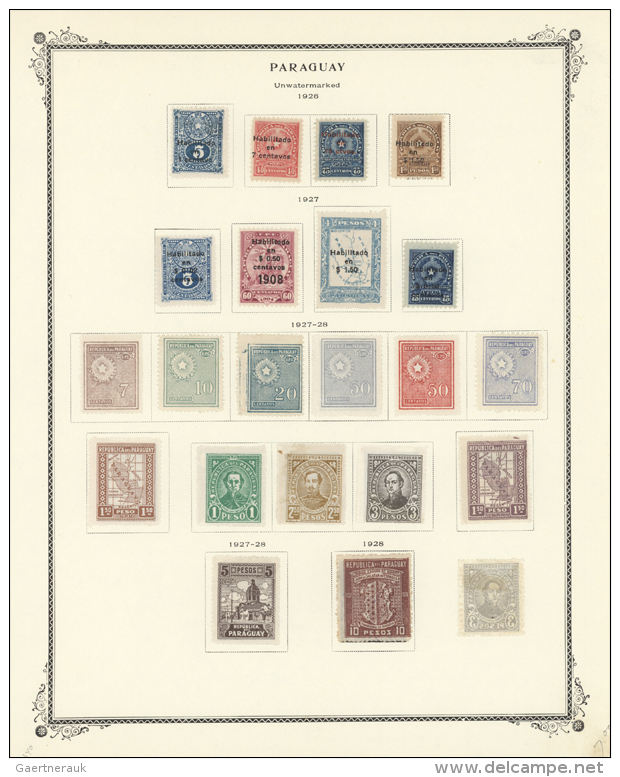 1920/1973, Mainly Mint Collection In A Scott Album, Well Collected Throughout, Comprising A Good Range Of... - Paraguay