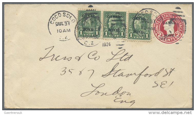 1907/1969, STATIONERY: Group Of 5 Used Stationery (2 Envelopes, 3 Cards), 2 Uprated Pieces, Mail To USA And Europe,... - Panama