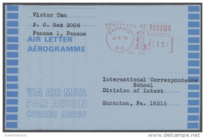 1972/1983 (ca.), Heavy Duplicated Accumulation With About 120 Unused And CTO Airletters And AEROGRAMMES With Some... - Panama